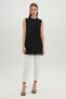 Crew Neck Sleeveless Undergarment Black Tunic 0002 - 3