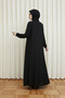 Mevlana Ferace Black, Full Length Comfortable Fit Islamic Clothing - 3