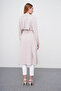 Double-Breasted Collar Belted Waist Giy Çık Beige 13490 - 6