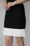 White Ruffle Detailed Strapless Neckline Mini Premium Dress - 8