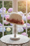 Floral Straw Girl's Hat 2/9 Years Old Fedora Hat for April Shows Aby206