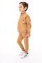 Boy's 2-Piece Set Printed Stand Collar Zippered Sweatshirt & Elastic Waistband with Pockets Jo - 2