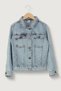 Stoned Denim Jacket and Denim Trousers 2-Piece Set for Girls, Holiday Casual Set - 4