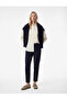 Straight Leg Viscose Blend Cigarette Pants with Pockets - 2