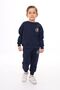 Boy's 2-Piece Set: Printed Crew Neck Sweatshirt & Jogger with Elastic Waistband and Pockets