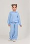 Girl's 2-Piece Set Printed Hooded Zippered Sweatshirt with Pockets & Elastic Waistband Joggers - 4