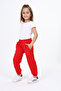 Girl's Printed Basic Jogger Sweatpants with Elastic Waistband and Pockets, 2 Yarns - 2