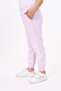 Girl's Basic Jogger Sweatpants with Ribbed Waistband and Pockets, 2 Yarns - 2