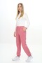 Girl's Embroidery Printed Waistband Ribbed Cuffs with Pockets Basic Jogger Sweatpants 3 Yarns Ribbed - 2