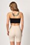 Women's Beige Laser Cut Boxer Corset - 3