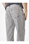 Regular Waist Cotton Vintage Straight Fit Jean Trousers - 3