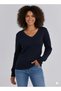 Riviera 100% Cotton V-Neck Women's Sweater