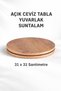 Light Walnut 31 X 31 2-Piece Chipboard Coffee Table Top Decoration Presentation Plate - 2