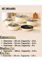 3933, Oyester Beige, 9 pcs, Granitec Cookware set