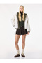 Hooded Zippered Plush Jacket with Pocket Detail - 2