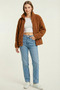 Women's Plush Full Zipper Pocket Sherpa Lamb Fabric Oversize Plush Fleece Sweatshirt - 4