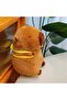 Capybara Kapibara Figure Plush Toy Sleeping Companion Soft Cute 33 cm Brown Decorative Gift - 6