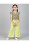 Girl's Summer 6-7-8-9-10 Years Old Flower Printed Stylish Suit
