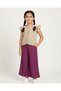 Girl's Summer Outfit for Ages 6-7-8-9-10, Floral Printed Stylish Holiday Set with Wrinkled Trousers