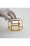 11x10x5cm Jewelry Accessory Ring Box with Lid Glass Gold Brass Brass Wedding Engagement Promise Organization - 6