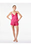 V-Neck Lace Detailed Sleeveless Comfortable Fit Strappy Satin Pajama Top