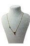Letter Pendant with Evil Eye Beads - Letter Y - Gold - 316L Stainless Steel - 7