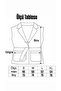 Women's Vintage Design Denim Belted Vest - 3