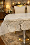 Wicker Transparent Coated Tablecloth Stylish Decorative Luxury Wipeable Table Cloth Dowry Free of Worry - 3