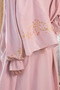 Women's Zip-Up One-Piece Leaf Embroidered Prayer Dress - 3