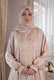 Women's Zip-Up One-Piece Leaf Embroidered Prayer Dress