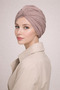 Burgu Ready-Made Bonnet Hijab Mink - Ready-Made Bonnet Shawl Scarf - 6