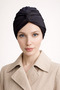 Burgu Ready-Made Bonnet Hijab Black - Ready-Made Bonnet Shawl Scarf - 7