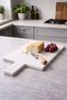 Stylish and Modern White Marble Serving and Cutting Board