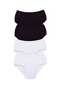 4 Pieces Tutku Women's High Waist Bato Thick Rubber Panties S4