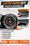 M Power Motorcycle and Automobile Tire Lettering Embossing Sticker Gluing 4Pcs Set - 2