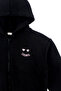 Girl's Black Colorful Hooded Cardigan - 3