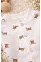 Newborn 100% Organic Cotton Bootie Romper / so Bear Unisex Baby Romper for Girls and Boys - 3