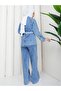Belted Double Denim Suit - 2