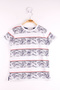 Boy's Printed Crew Neck Short Sleeve T-Shirt - Paneled