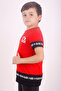 Boy's Printed Crew Neck Short Sleeve T-Shirt - Color Block - 2