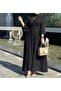 4486 - Belted Modest Tunic Black