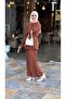 4468 - Modest Two-Piece Set Brown - 3