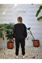 Women's Black 3 Thread Raised Tracksuit Set - 6
