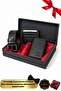 Men's Wallet, Belt, Card Holder, Boxed Father's Day Gift Set, Groom's Package, Premium Luxury Men's Gift Set
