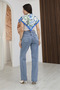 Women's High-Waist Jean Denim Palazzo Pants - 2