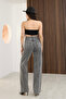 Women's High-Waist Jean Denim Palazzo Pants - 3
