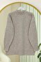 Half-Throated Soft Casual Knit Sweater -Beige - 4