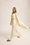 Raina Yellow Kimono Basic Three-Piece Set - 3