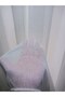 Rotating Tulle Curtain Snow Pattern 1/2 Interval Pleated Curtain