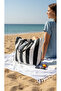 Women's 2 Pocket Shoulder / Casual Canvas Bag - 5